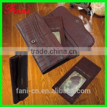 Guangzhou Fani Leather Factory producing crocodile skin genuine leather wallet for ladies