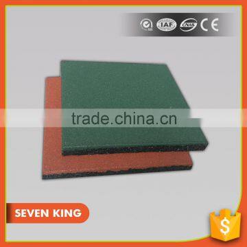 QINGDAO 7KING EPDM 1inch thick printed rubber paver mats made in china