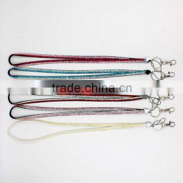 Fashion Goody Rhinestone Crystal Mobile Phone Strings With Tendrils Buckle