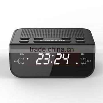 Radio alarm clock with speaker