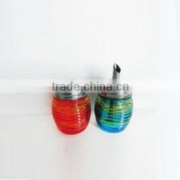 Ball Shape Glass Spice Jar With Metal Lid photo-3