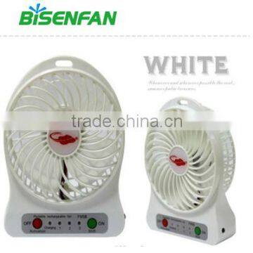 2015 Hot Sell Rechargeable Battery Mini Standing Fan
