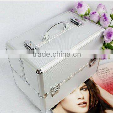 Aluminum Makeup Cosmetic Train Case Aluminum Box