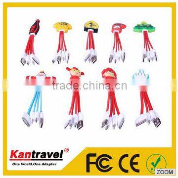 Creative new cartoon data line, portable multi-function Cable