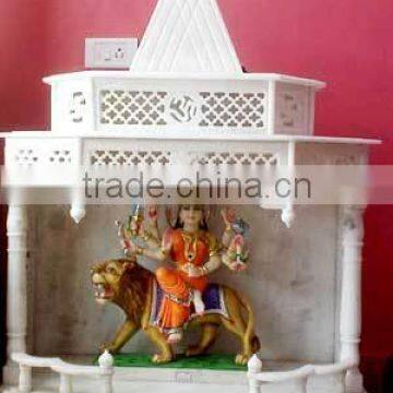 Small White Marble Carved Temple