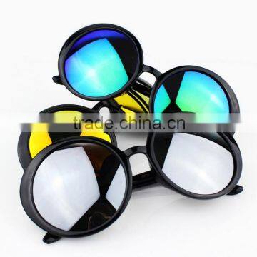 Unisex Plastic Round Circle Sunglasses