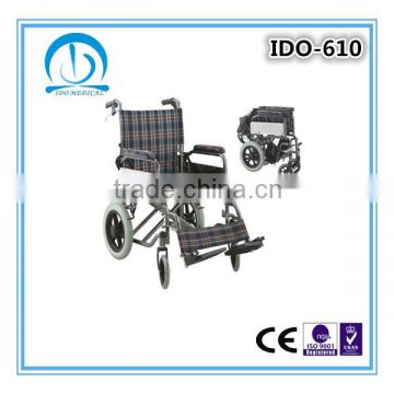 Lightweight Portable Steel Folding Wheelchair