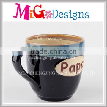 PaPa Gift Carved Ceramic Coffee Mug Wholesale