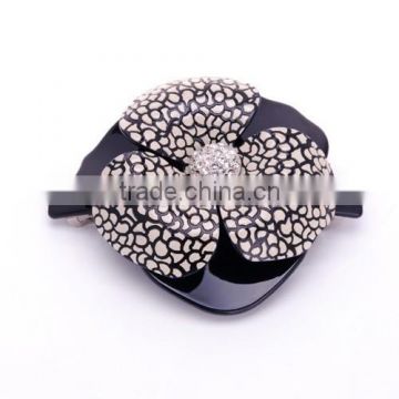 Wholesale china fashion head hair jewelry beautiful floral flower hair clip glitter rhinestone decorate hair barrette