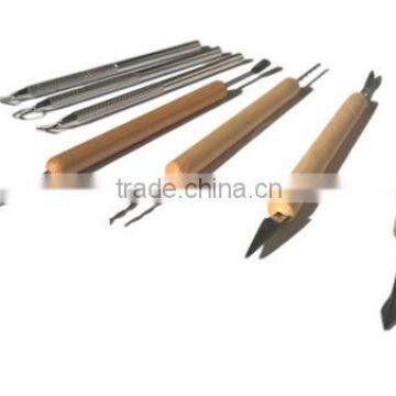 Zipper Bag Pack Wooden Modeling Clay Tool Set for Sculpting photo-3