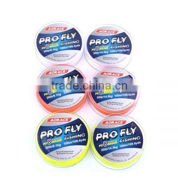 New arrival durable fly backing polyester braided wire tuna fishing line