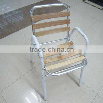 Wooden Aluminum Garden Stacking Chair