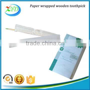 3 Sides Sealed Paper Wrapped Wooden Toothpick in China Factory photo-3