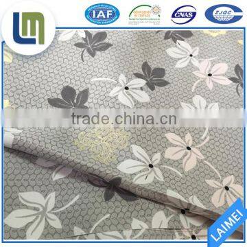 High quality soft flower printed stretch polyester fabric for beddings, home textile