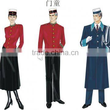 HOT selled smart design restaurant/hotel door man uniform (OEM)