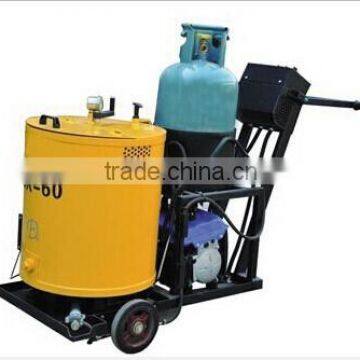 Liquefied gas concrete and asphalt road machine, crack filling machine