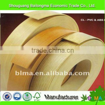 PVC wood grain edge banding for make furniture