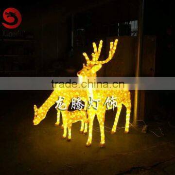 Christmas lights 3D acrylic deer motif light