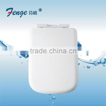 Automatic bathroom flush toilet tank lid cover