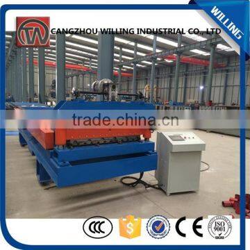 New Condition and Tile Forming Machine Type Galvanized Steel Roof Tile Roll Forming Machine photo-3