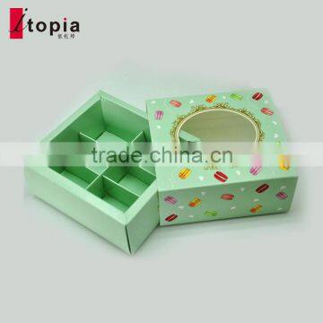 Wholesale Meet the Food Grade Green Paper Macaron Box photo-3