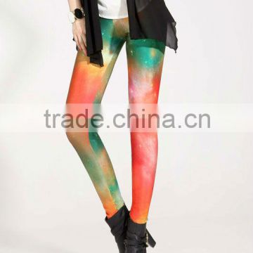 rainbow ladies galaxy leggings long beauty pants