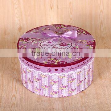 Custom Print Round Hat Flower Packaging Box Wholesale photo-2
