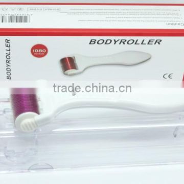 Home using wrinkle removal Body skin derma roller 1080 needles/micro needle roller from China Factory-L008