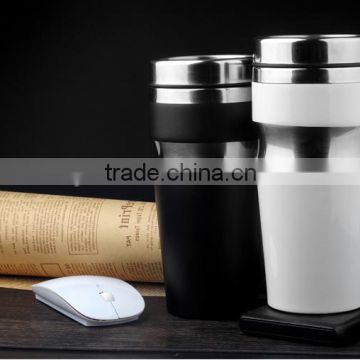 2017 New design vacuum travel mug /stainless steel coffee cup wholesale/ mug for sublimation OEM welcomed