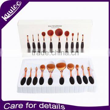 Professional Hot Sale New Fashion Portable 10Pcs Foundation Cosmetic Brush Set