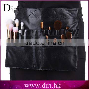 Leather Cosmetic Bag Makeup Artist Organizer Brush Bag With Holder Belt