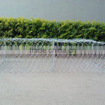 hot-dipped galvanized 2*1*1 m 60*80 mm mesh gabion box