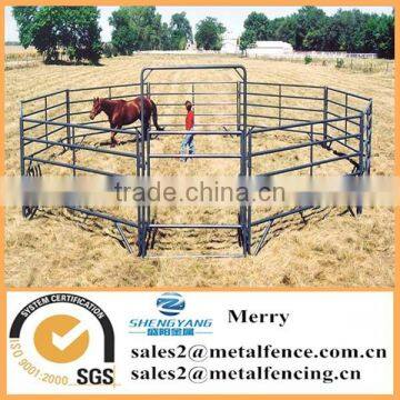 Cheap Metal Tubular Holding Yards Paddock Fence Rails Used Fence Panel for Livestock photo-4