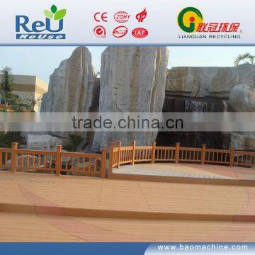Wood plastic composite outdoor deck