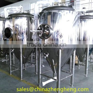 Gold supplier stainless steel cooling jacket beer fermenter