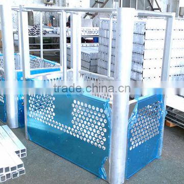 Aluminum alloy elevated aerial work platform for crane