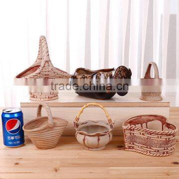 Ceramics Flower Pot for Home Office Desk Garden Decoration photo-2