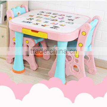 Children Study Tables and Chairs Kids Desk Furniture photo-2