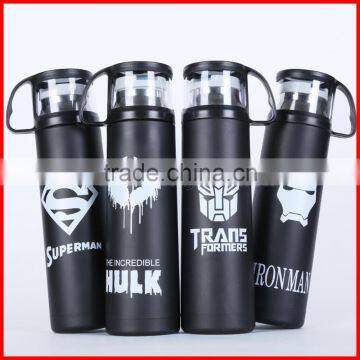 350ml/500ml Stainless Steel Vacuum Cup Transparent Lid 1314 Lovers Creative Bottles OEM Welcome photo-2