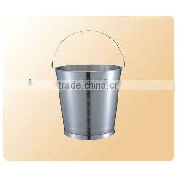 Stander Stainless Steel Reversed Inclined Pail,Bucket Or Barrel