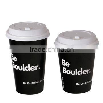 Cold Drinks Use Disposable Paper Cup With Dome Flat Lids photo-2