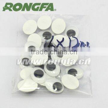 Black Eyes With White Plate Plastic Moving Doll Eyes photo-3