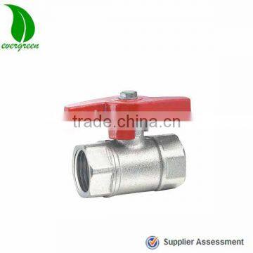 Manual lever control valve brass ball valve