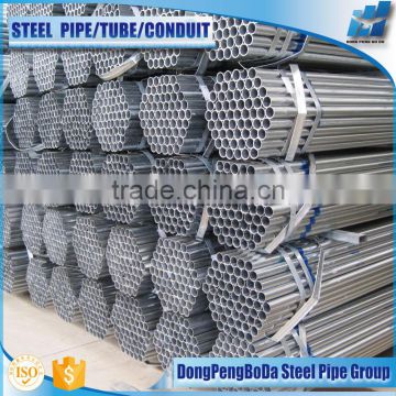 23.4mm welded pre galvanzied 60GSM round steel pipes