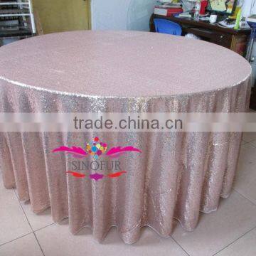 Fancy Wedding Metallic Sequin Table Cloth photo-3