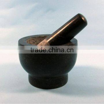 Small Polished Granite Mortar and Pestle photo-4