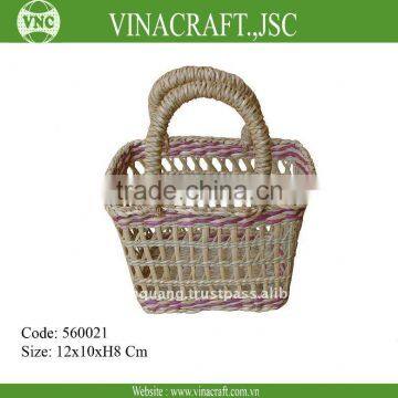 Small seagrass bag - Lady shopping bag