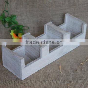 White Craft Wooden Spice Compartment Boxes Without Lid photo-2