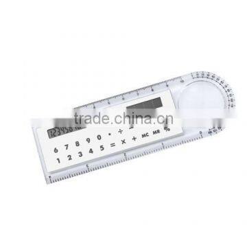 Super 10cm Plastic Ruler Calculator and Magnifier photo-3