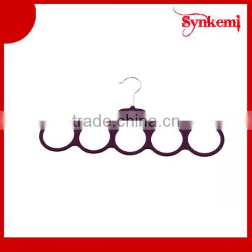 Hot selling velvet ring belt hanger